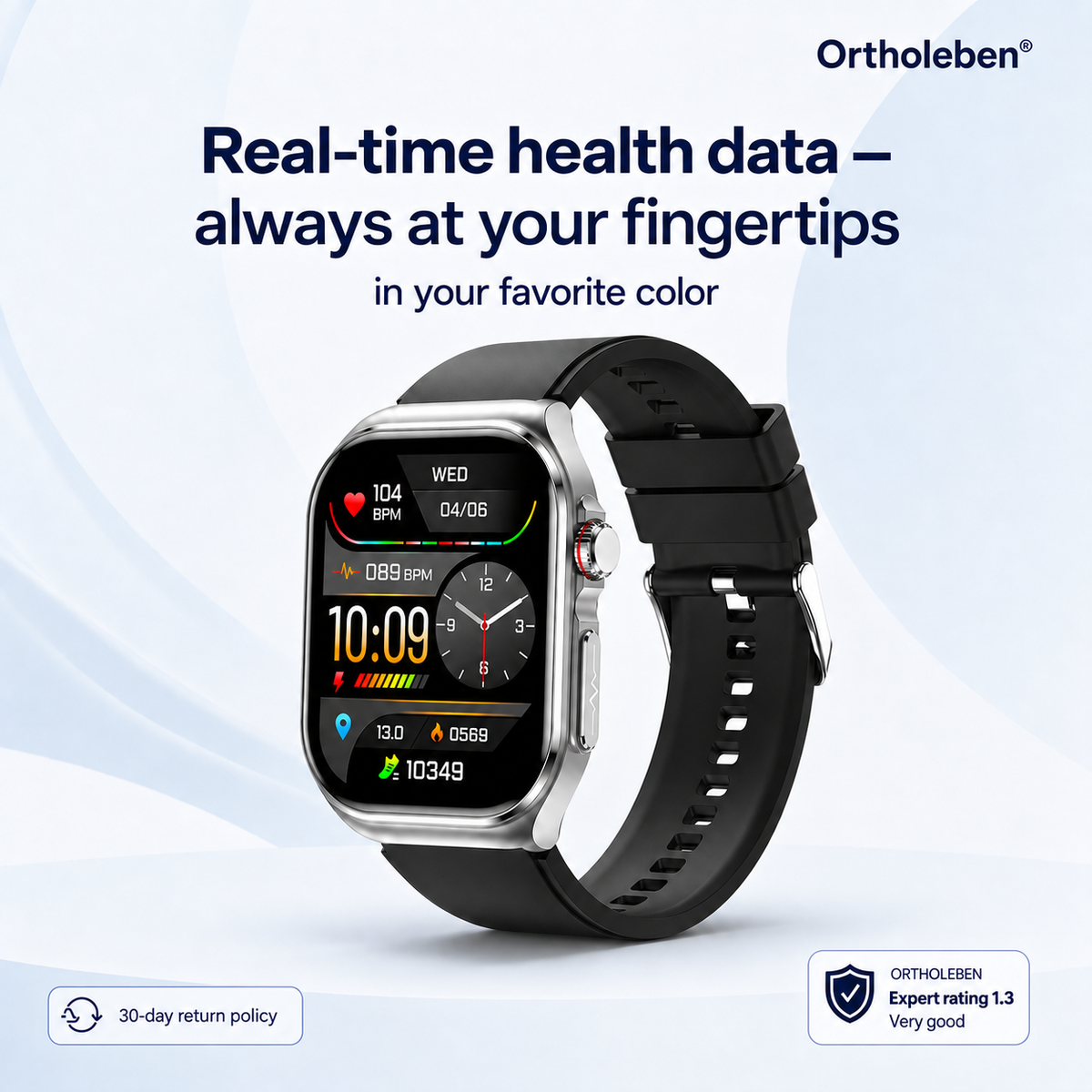 OrthoWatch Arca® – Senioren Smartwatch mit Sturzerkennung & SOS-Notruf